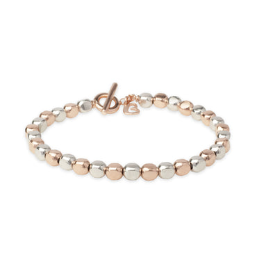 Bracciale Cube Bianco Rosa Lucido