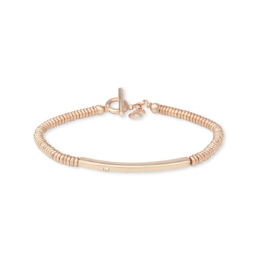 Bracciale Dream Rosa Lucido 3 mm con Diamante