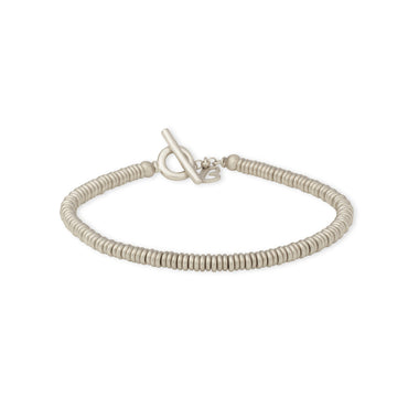 Bracciale Tube Bianco Satinato 3mm