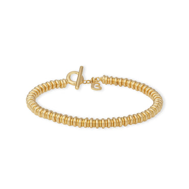 Bracciale Tube Giallo Lucido 3/4 mm