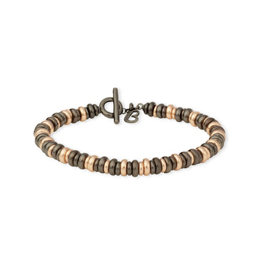 Bracciale Tube 5/4 Rosa Nero Lucido