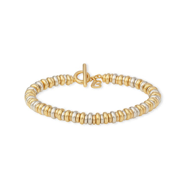 Bracciale Tube Giallo Bianco Lucido 5/4mm