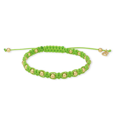 Bracciale Lucciole Verde Chiaro Arg Giallo 4mm